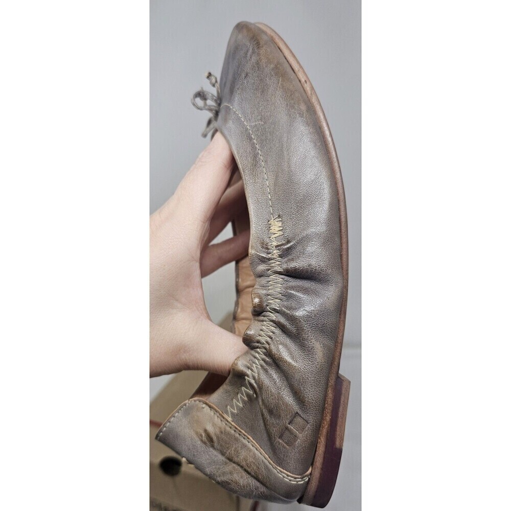 Bed Stu Women's Bosworth Taupe Rustic Mason Ballet Leather Flats Size 9.5 NIB - Picture 7 of 16